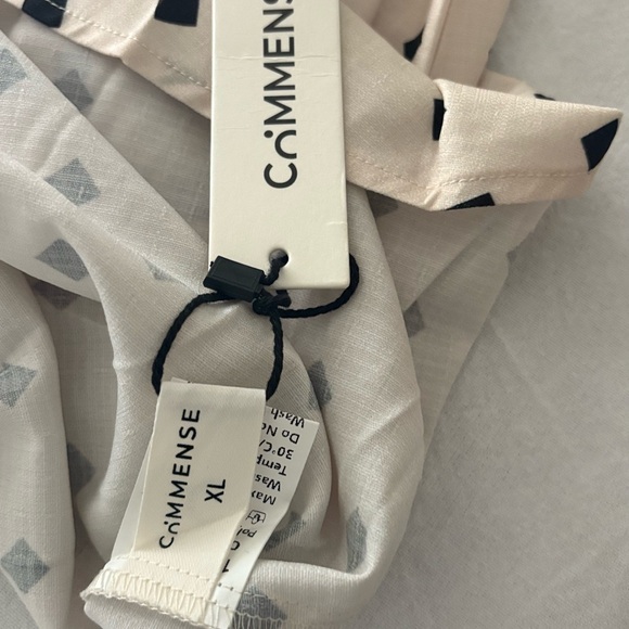 Commense Cream and Black Geometric Dress - Picture 5 of 7